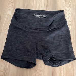 Outdoor Voices Black Athletic Shorts
